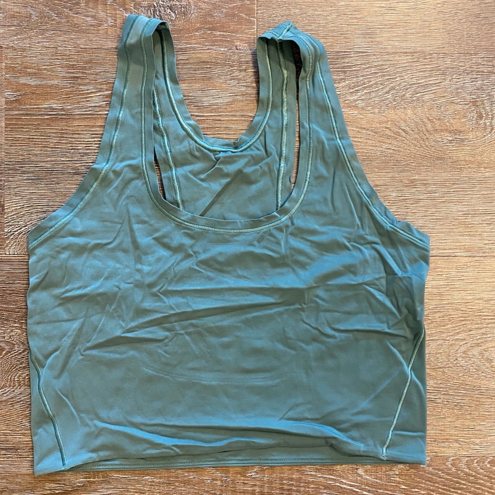 lululemon athletica green racerback tank top